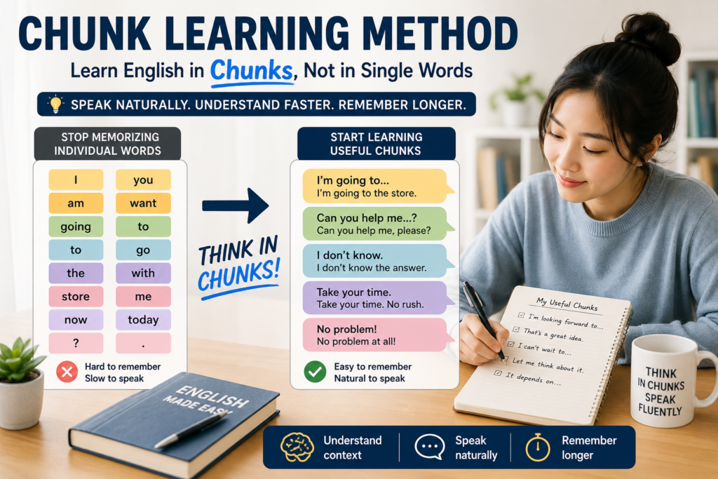 The Chunk Learning Method: Why Korean Learners Should Stop Memorizing Individual Words